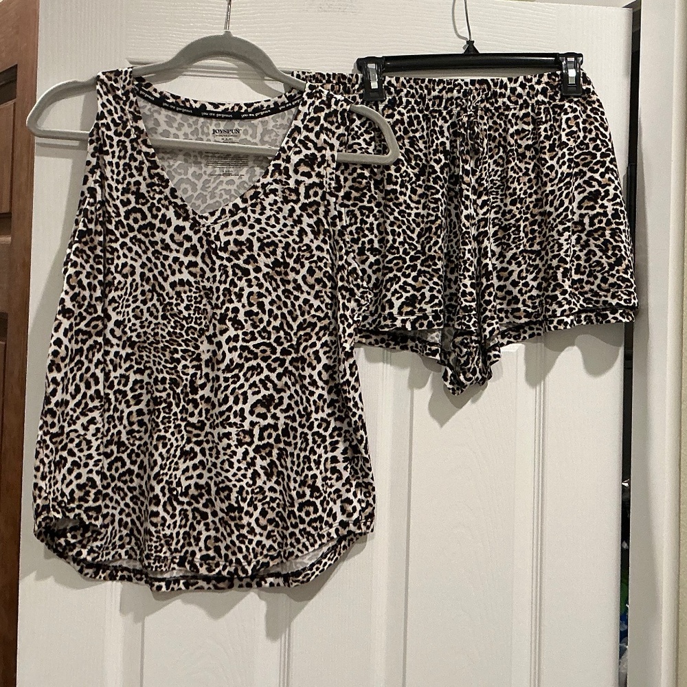 NWOT Joyspun Pajamas Lounge Animal Print Cami w/ 2 Pairs of Shorts